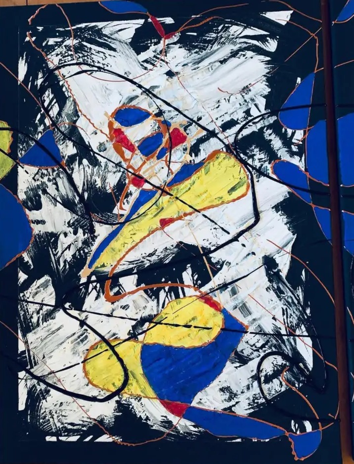 Beautiful Chaos — Acrylic triptych